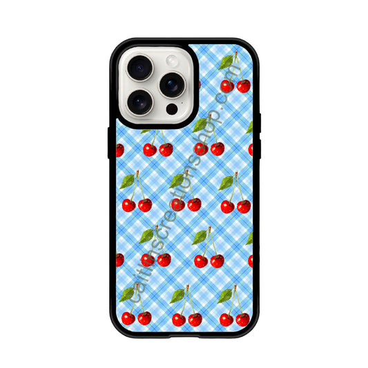 Cherry gingham case