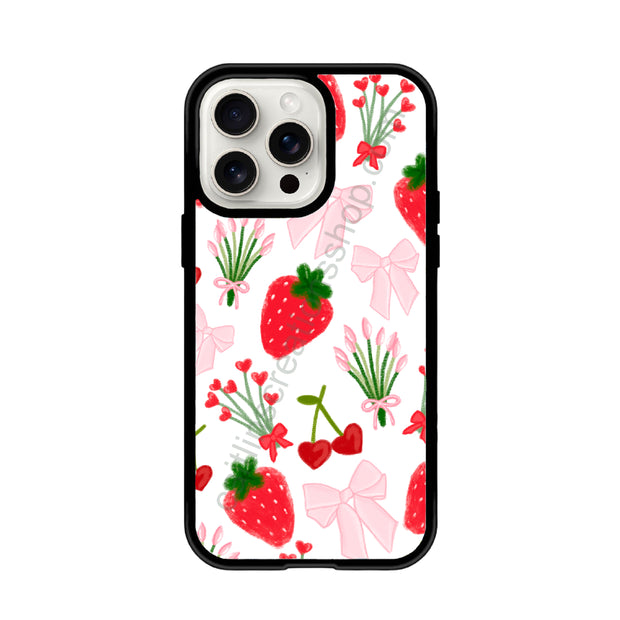 Strawberry ribbon case