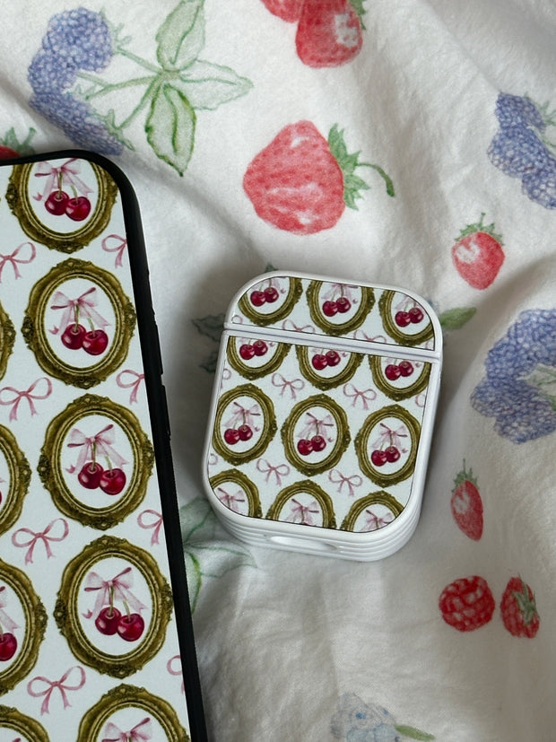 Cherry Framed AirPod case