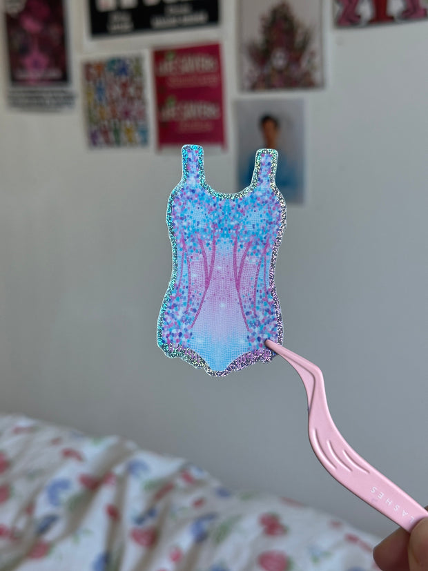 Pink and blue bodysuit sticker