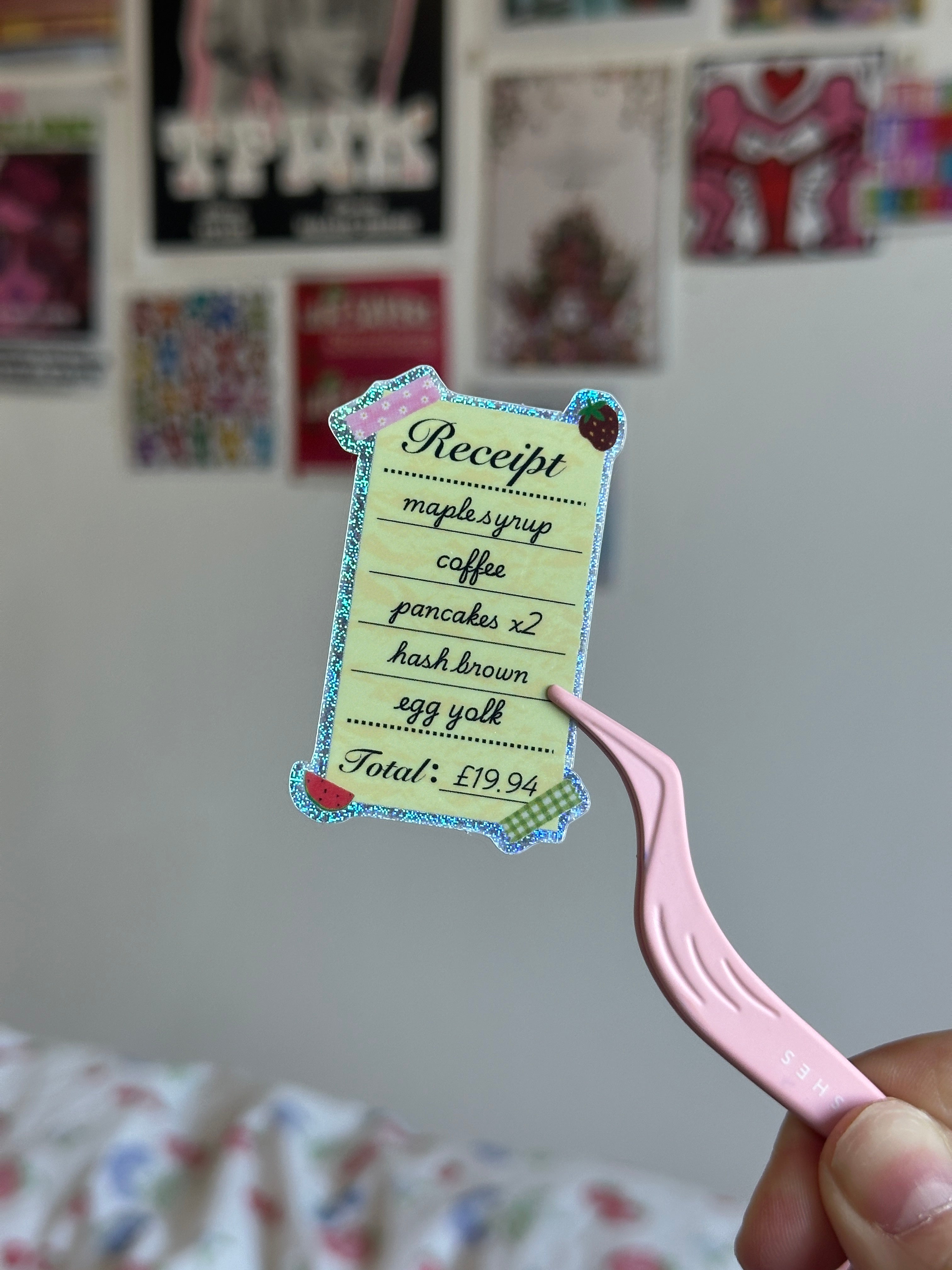 Cafe Receipt sticker – CAITLINSJEWLSHOP LTD