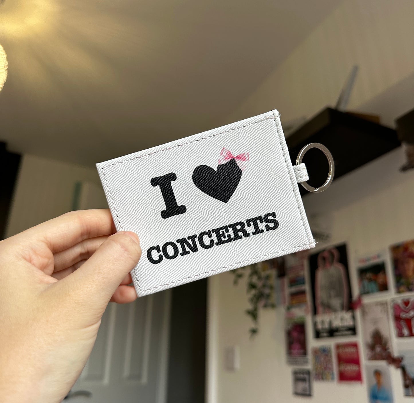 'I heart concerts' Card holder/ wallet