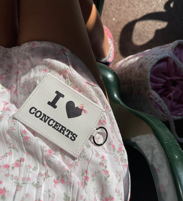 'I heart concerts' Card holder/ wallet