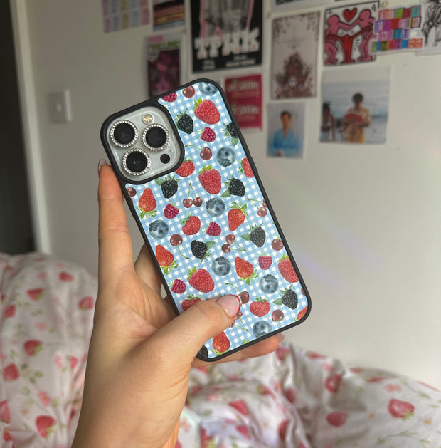 Gingham fruity case