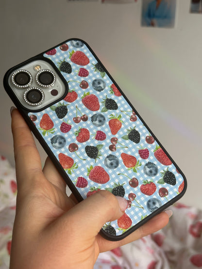 Gingham fruity case