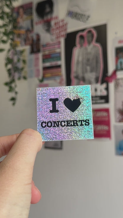 I <3 Concerts sticker